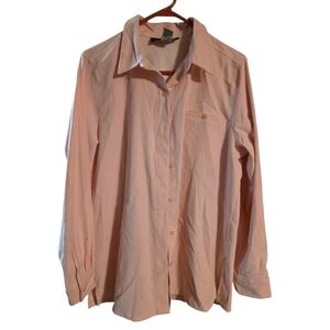 Sag Harbor Light Pink Casual Button-Down Shirt